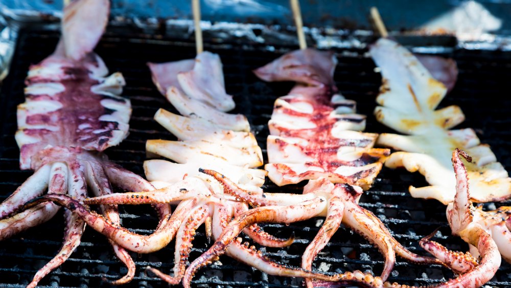 barbecued squid, Korean style