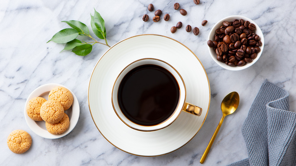 Coffee cup with spoon