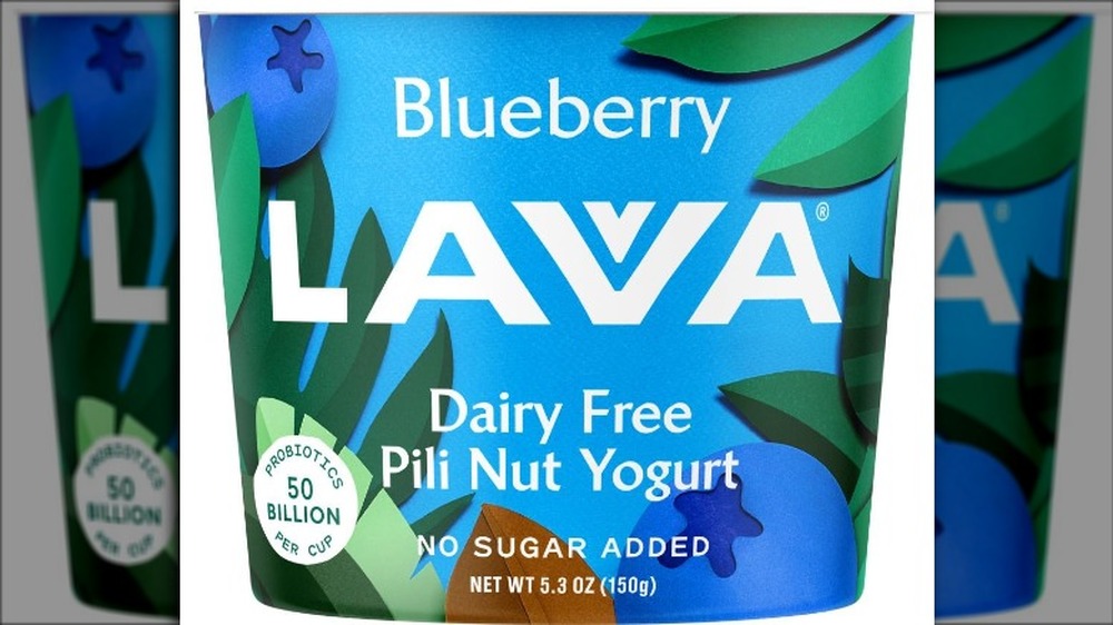 Cup of blueberry Lavva yogurt 