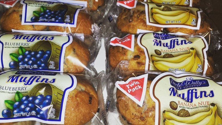 Packs of Uncle Wally's muffins