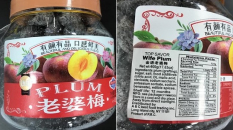 recalled Wife Plums