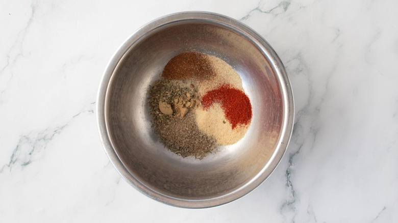 Various seasonings in bowl
