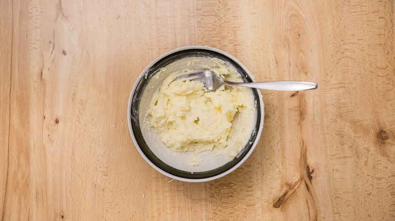 garlic butter in small bowl