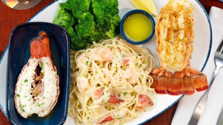 plate of food from Red Lobster