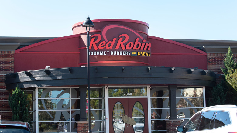 Outside of a Red Robin