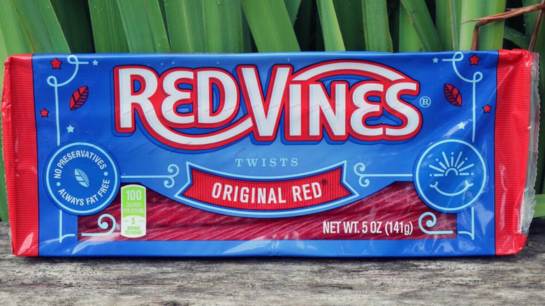 Red Vines with plants