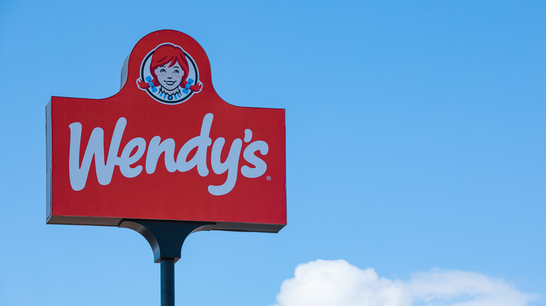 Wendy's sign in the sky