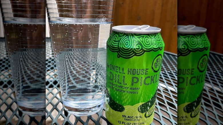 Trader Joe's dill pickle spiked seltzer