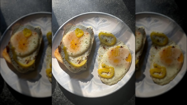 Plate of scrambled eggs