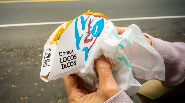 Taco Bell Doritos Locos taco