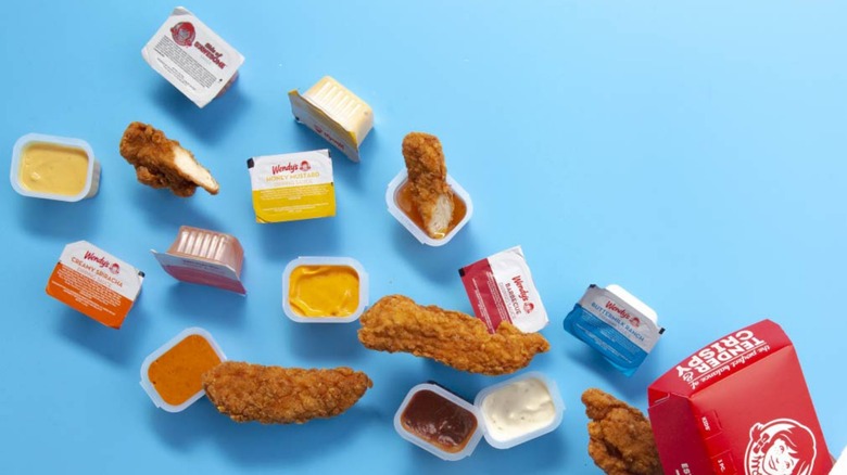 Wendy's chicken and sauces