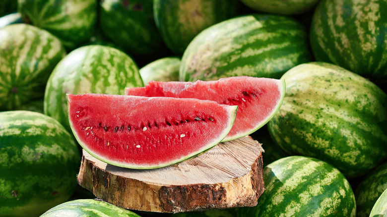 cut watermelon