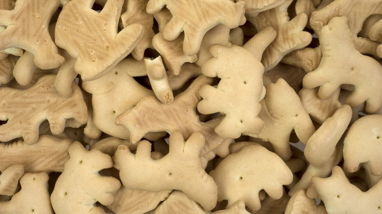 pile of animal crackers