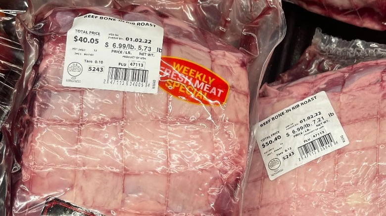 Aldi's bone-in beef rib roast