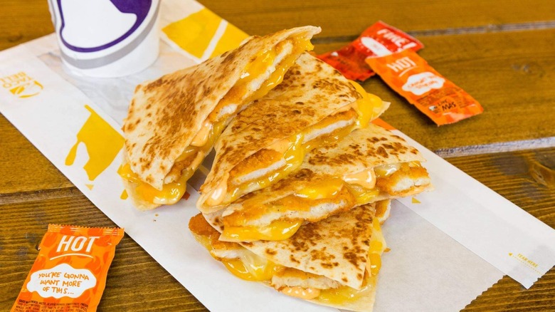 Taco Bell Crispy Chicken Quesadillas 