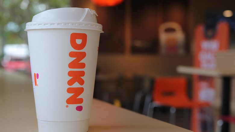 Dunkin' coffee cup
