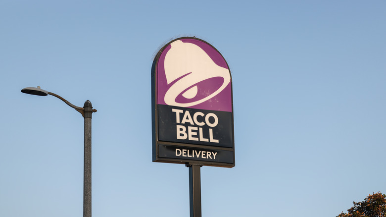 The exterior of a Taco Bell store