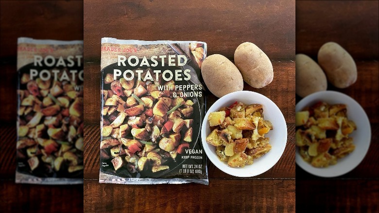 Frozen roasted potatoes from Trader Joe's
