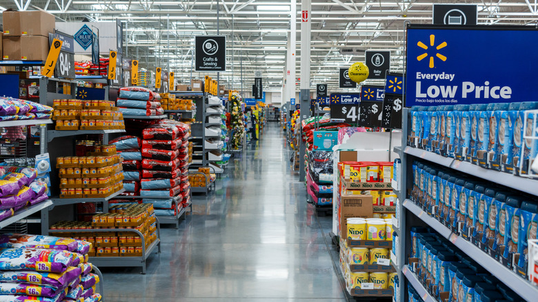 Walmart store interior