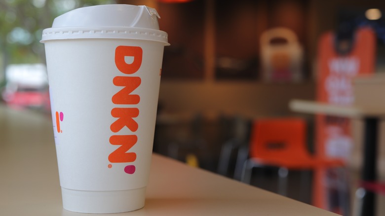 A Disposable Dunkin' Cup