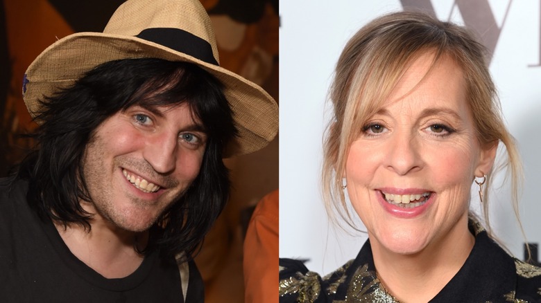  Noel Fielding dan Mel Giedroyc tersenyum