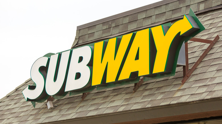 Subway logo showing red "way"