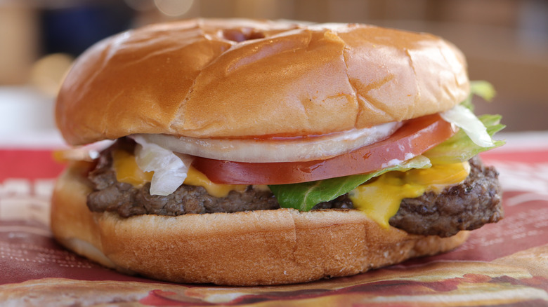 A cheeseburger from Wendy's