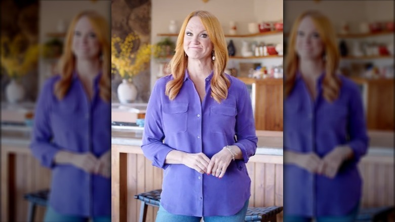 Ree Drummond in purple shirt