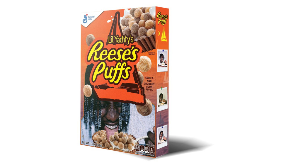 Lil Yachty's Reese's Puffs cereal box