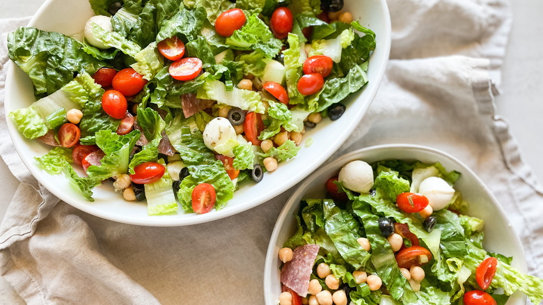 two salad bowls