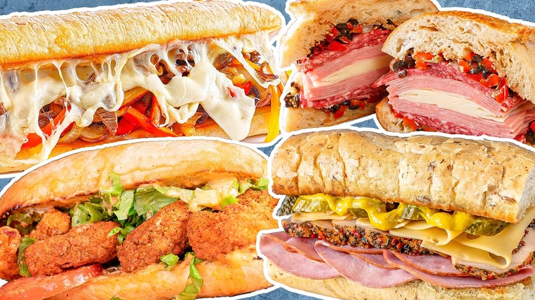 composite four big sandwiches