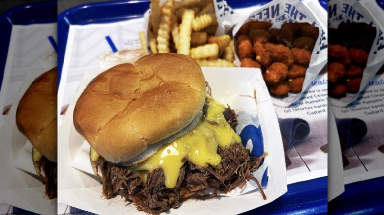Pot roast sandwich with cheese sauce from Culver's