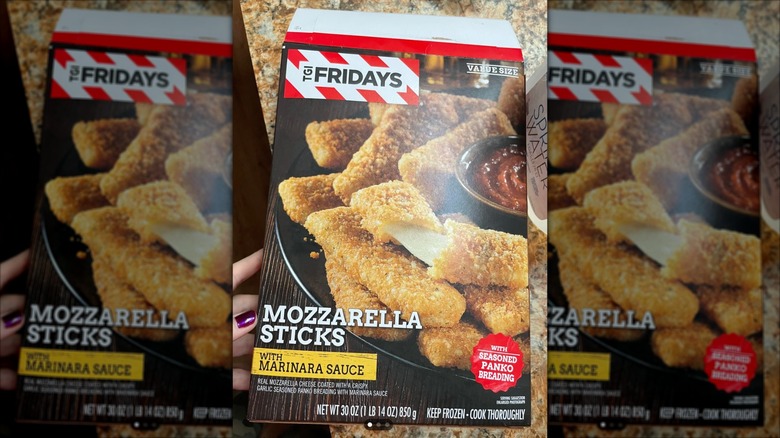 Package of TGI Friday's Mozzarella sticks