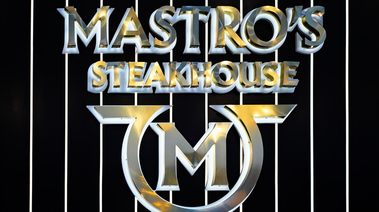 Mastro's Steakhouse sign