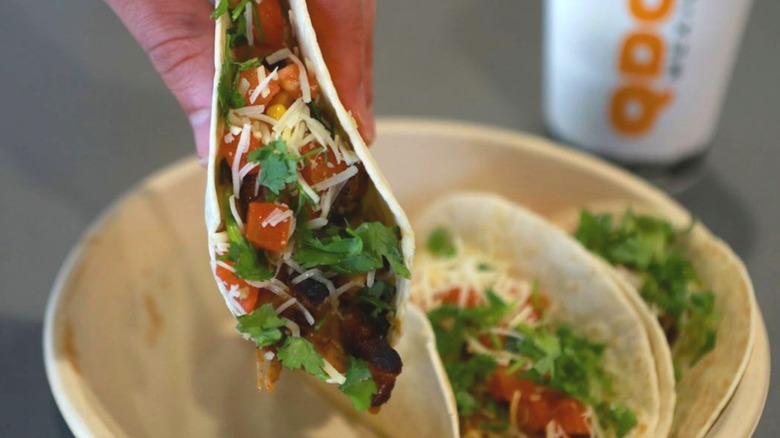 beef taco from Qdoba