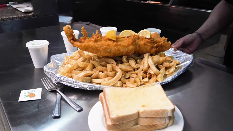 The Colossus Fish and chips challenge