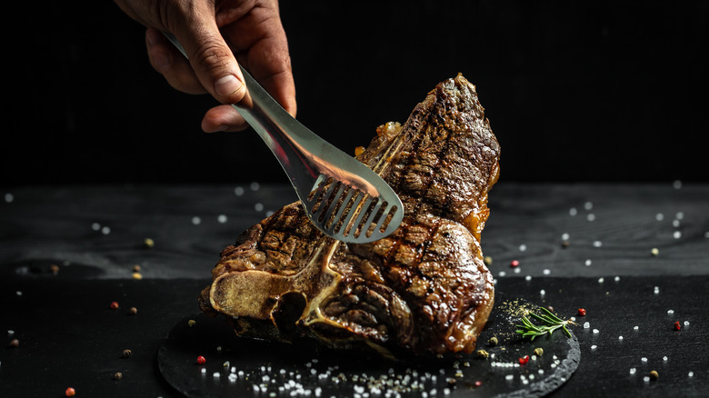 Grilled T-bone steak
