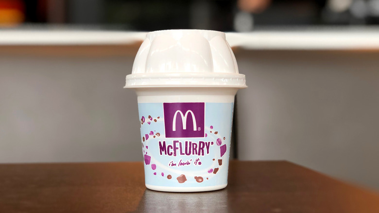McFlurry on wooden table