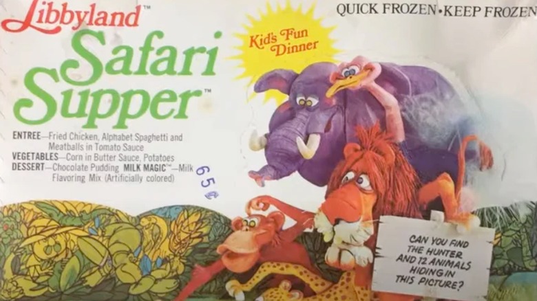 Libbyland's Safari Supper TV dinner in a box