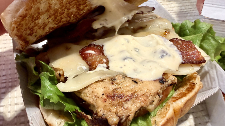 Chick-fil-A's new Grilled Jalapeno Ranch Club Chicken Sandwich with Jalapeno Ranch sauce