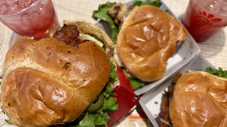 Three variations of the new Jalapeno Ranch Club Chicken Sandwich at Chick-fil-A