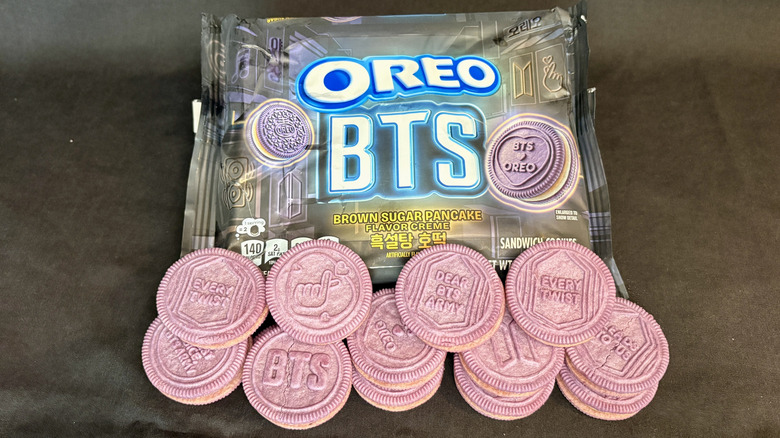 Purple Oreos with special edition BTS package