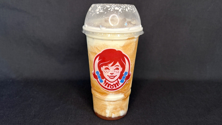 Wendy's frosty on black background