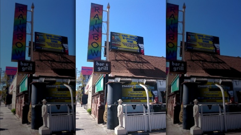 Exterior of Rainbow Bar & Grill in L.A.
