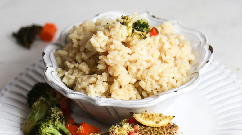 bowl of 5-ingredient vegan Risotto 