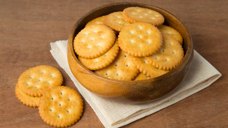 crackers in a bowl