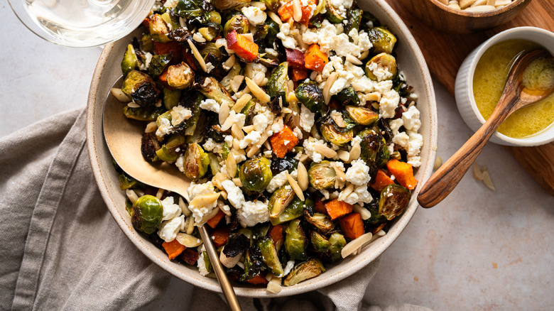 brussels sprouts and sweet potatoes