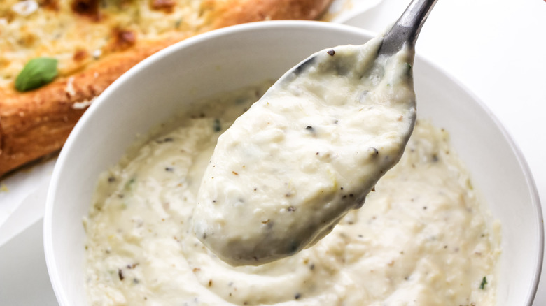 roasted white sauce in bowl