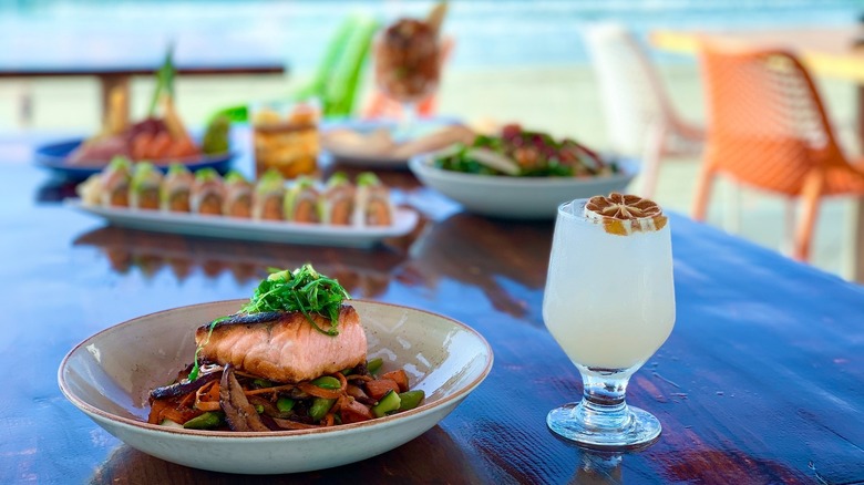 Salmon dish at Cannonball in San Diego