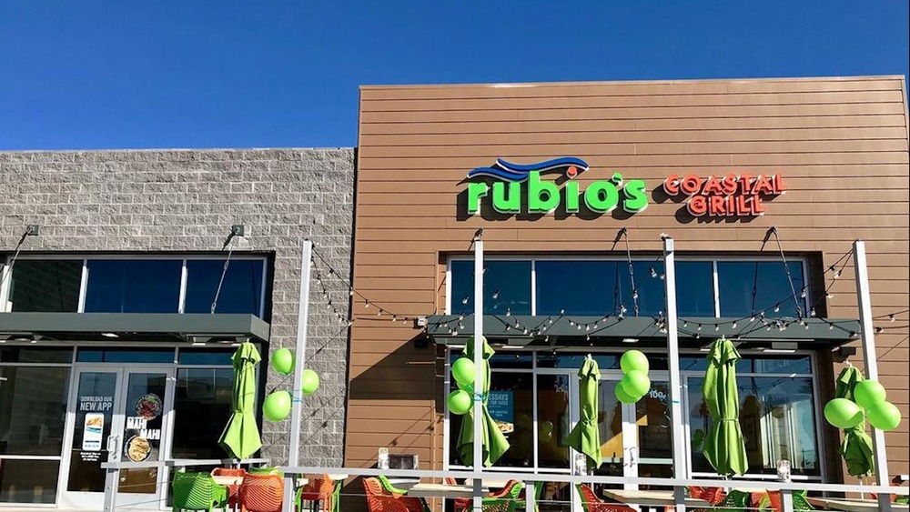 Rubio's Coastal Grill with green balloons